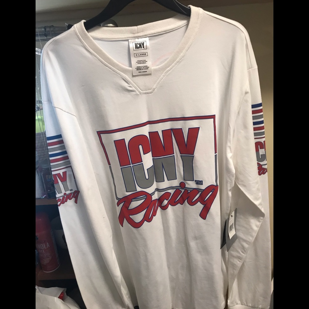 ICNY Long Sleeved Reflective T-Shirt New w Tag XL